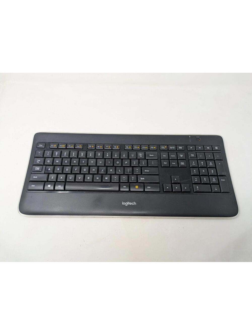 Logitech K800 Wireless Illuminated Keyboard Y-R0011 820-002795 Tested NO DONGLE
